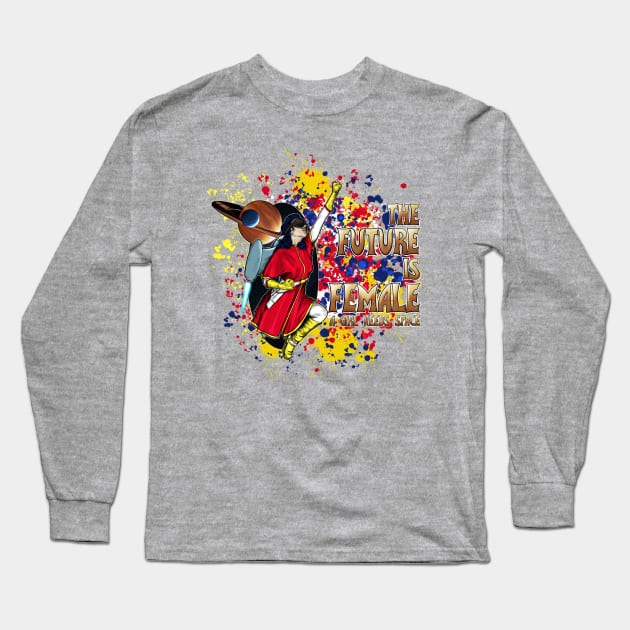 The Future is Female - A Girl Needs Space Long Sleeve T-Shirt by BixelBoone